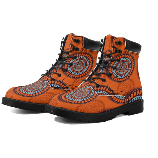 Boots in African Ankara Prints