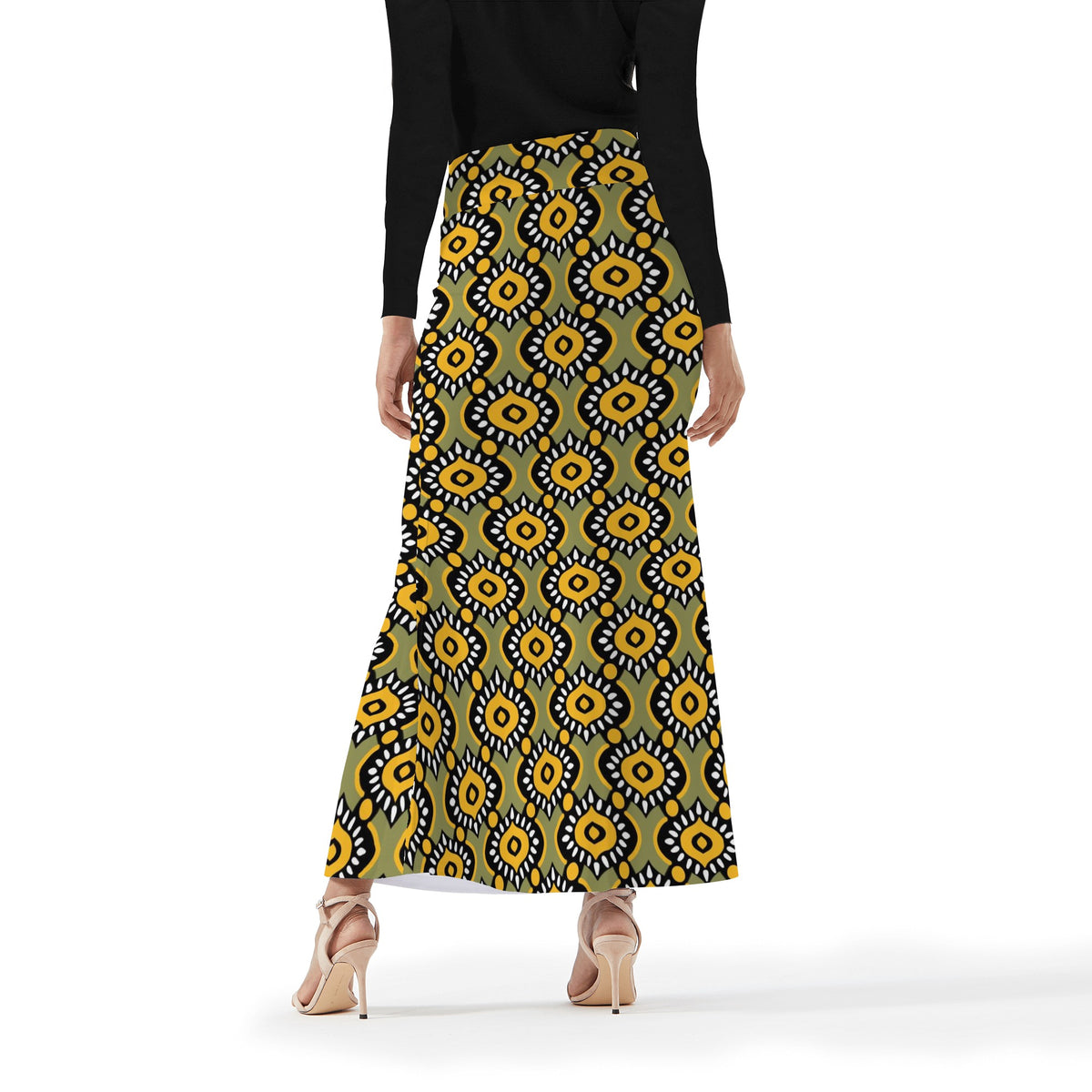 Women's Full Length Skirt in Ankara Prints Popcustoms