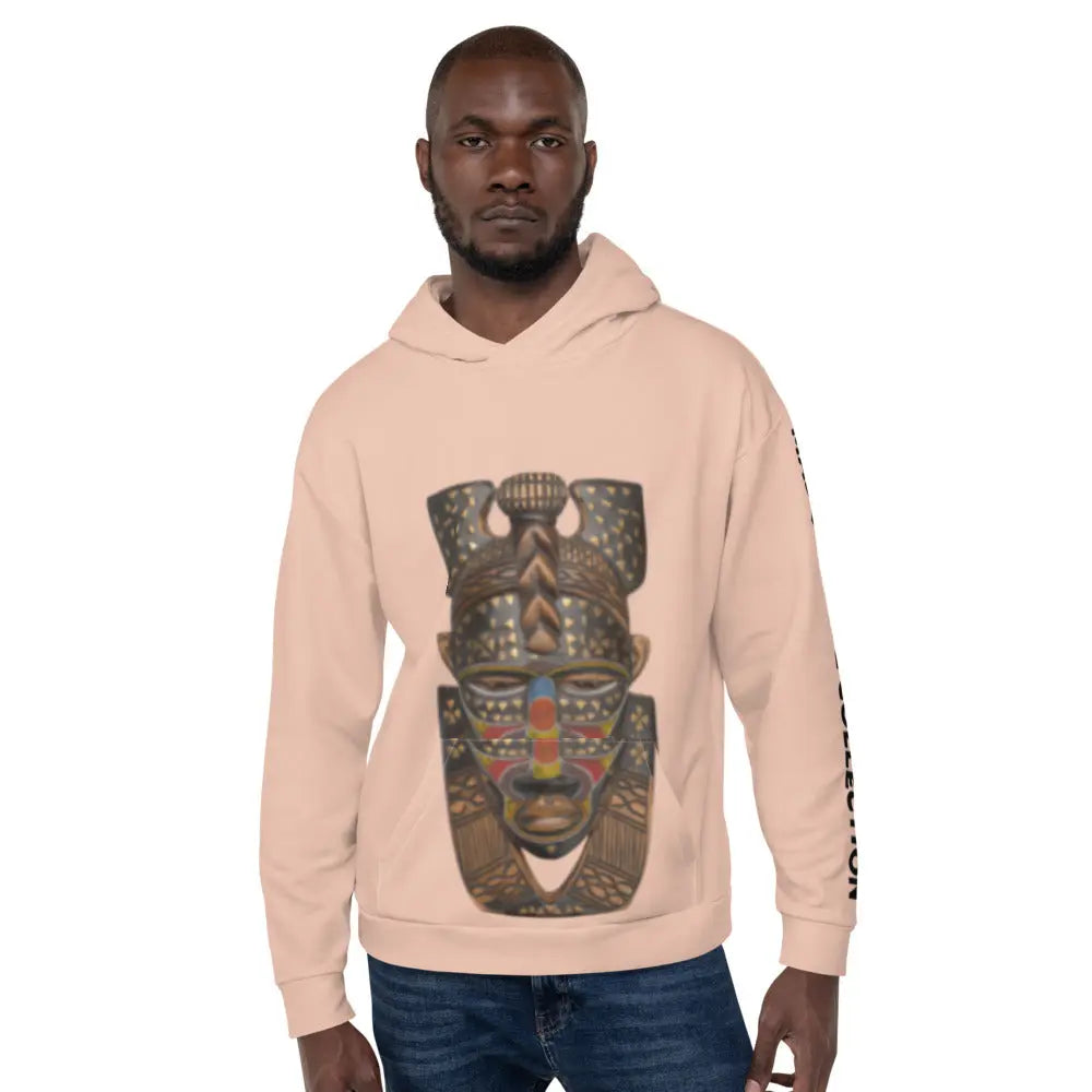 Tan African Masquerade Hoodie Edition Sumbu_African_Prints_and_Designs