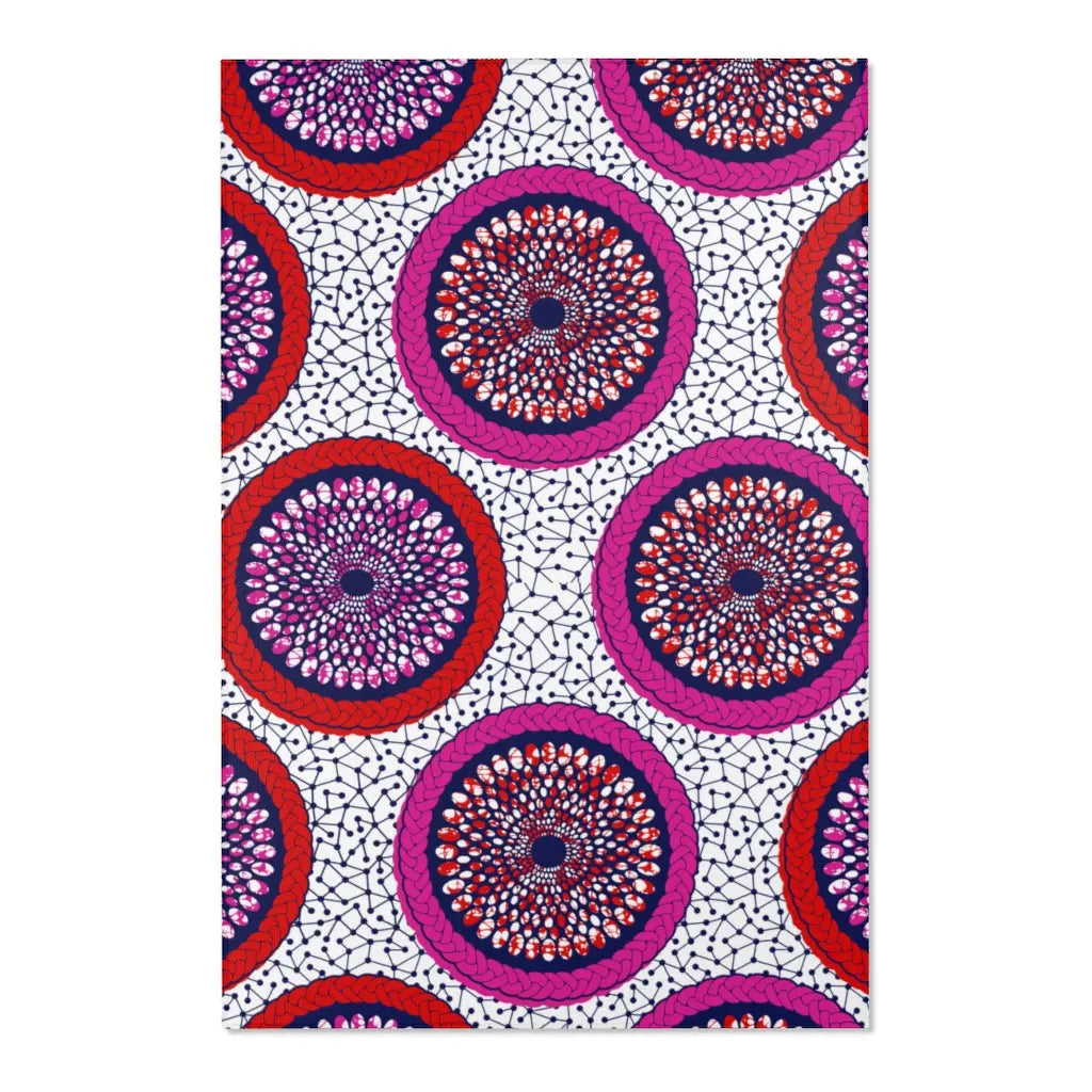 Area Rugs with African Ankara prints in vibrant colors Sumbu_African_Prints_and_Designs