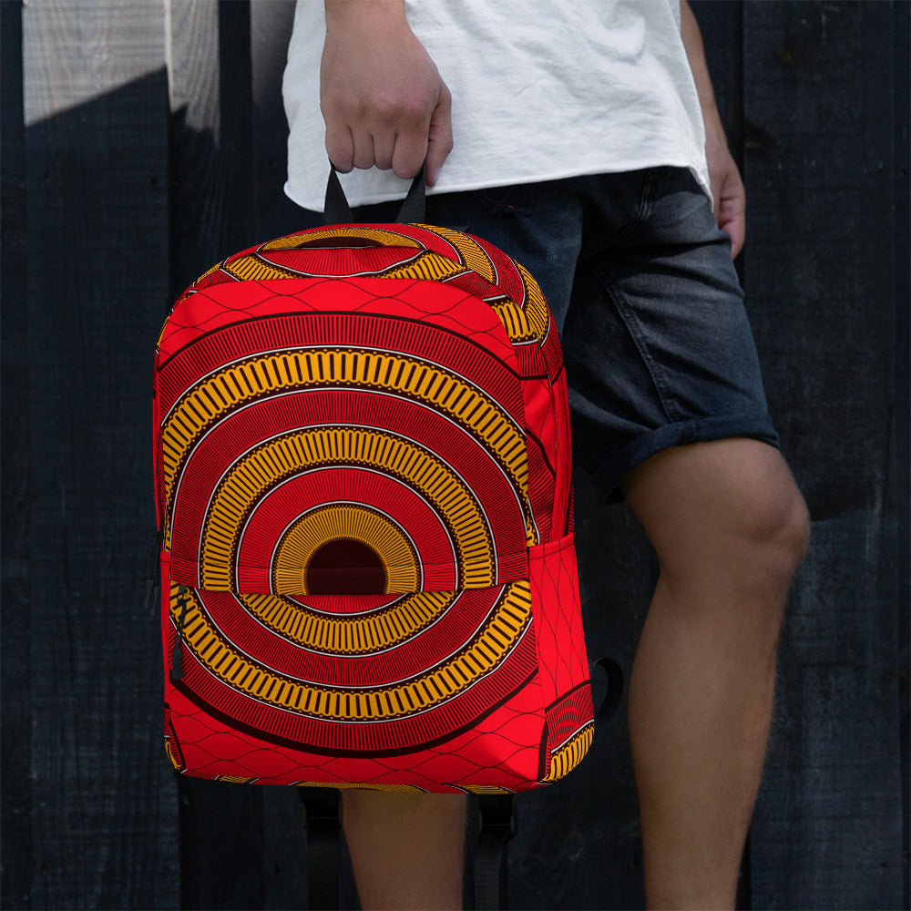 Sienna Backpack  with African Ankara prints in vibrant colors Sumbu_African_Prints_and_Designs