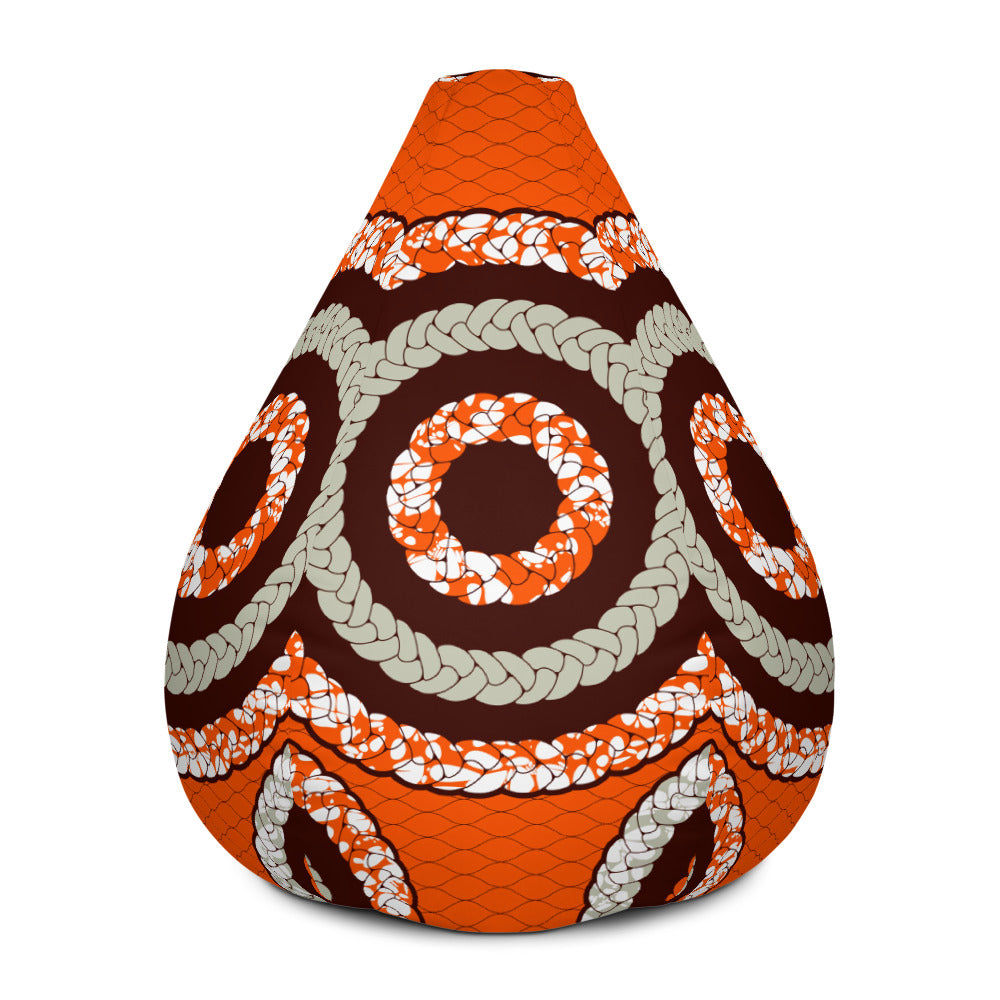Bean Bag Chair Cover with African prints, designs and patterns Sumbu_African_Prints_and_Designs