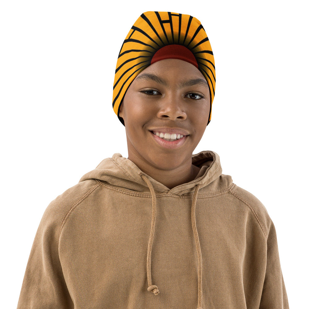 All-Over Print Kids Beanie with African fabric prints and patterns Sumbu_African_Prints_and_Designs