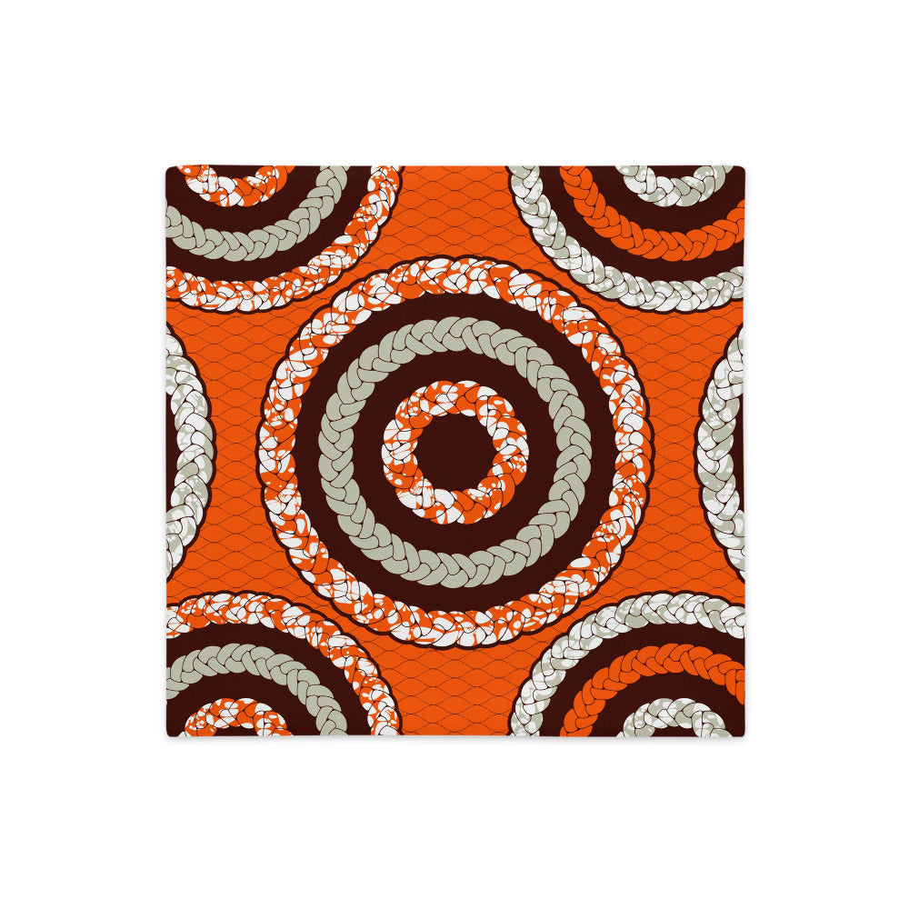 Chocolate Premium Pillow Case with African prints, designs and patterns Sumbu_African_Prints_and_Designs