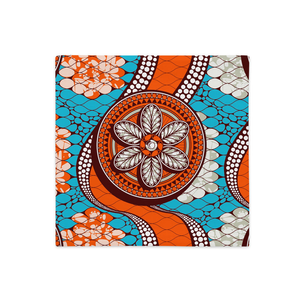 Light Gray Premium Pillow Case with African prints, designs and patterns Sumbu_African_Prints_and_Designs