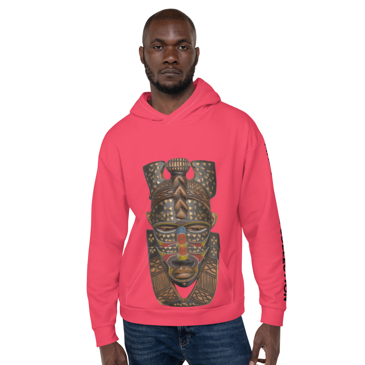 Maroon African Masquerade Hoodie Edition Sumbu_African_Prints_and_Designs