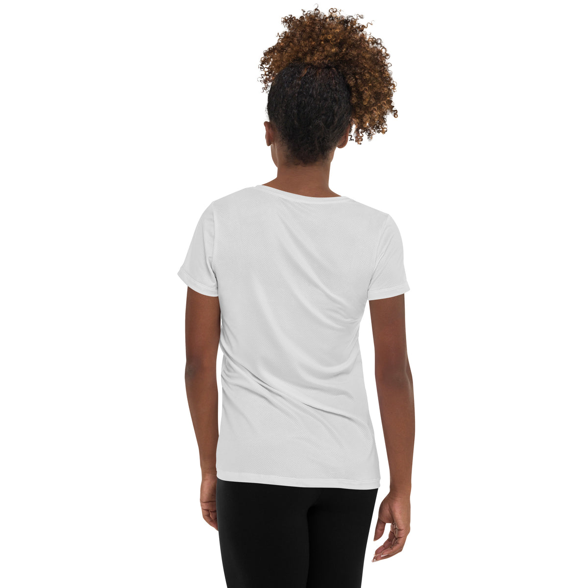 Black Women's Athletic T-shirt   Queen Nefertiti Edition Sumbu_African_Prints_and_Designs