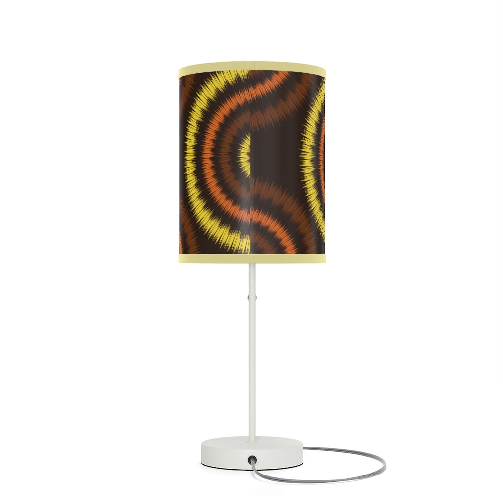 Dark Slate Gray Lamp on a Stand  with African Ankara prints in vibrant colors US|CA plug Home Decor Sumbu_African_Prints_and_Designs