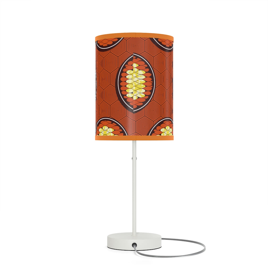 Sienna Lamp on a Stand  with African Ankara prints in vibrant colors US|CA plug Home Decor Sumbu_African_Prints_and_Designs