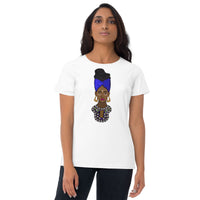 Black Women's Fashion Fit t-shirt Queen Nefertiti Edition Sumbu_African_Prints_and_Designs